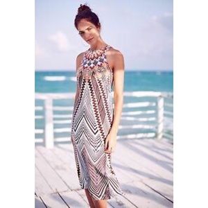 {Anthro} Solstice Silk Dress $178